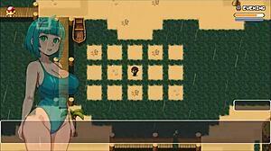 Lost Lagoon Harem Hentai Game Ep 3: She Fell in Water Without Panties.