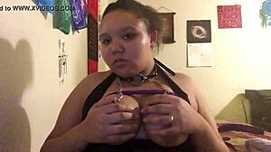 My first time using nipple clamps on big tits