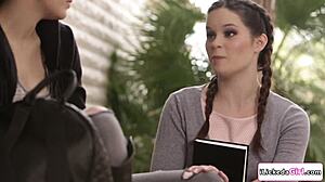 big tits babe asks, 'want me to facesit you?'