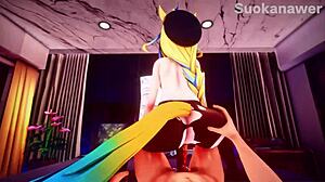 i'm ridding uma musume cowgirl, sucking and squirting, then creampie