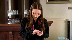 Brunette Kate Quinn Feels Intense Pleasure from Maximo Garcia's Big Cock