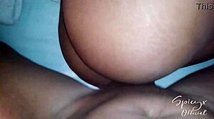 Morena's Creamy Pussy Overwhelmed by Huge Cock While Listening to Music