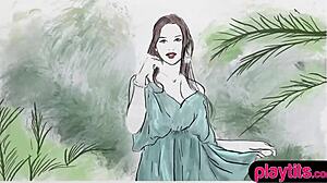 I'm Gloria Sol, Stripping Outdoors, My Clothes Ripping As I Show My Small Tits