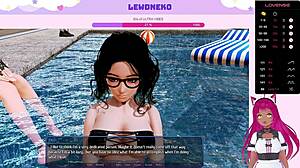 lewdneko plays harem hotel part 24 with cute maid and big tits.