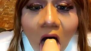 Latina in cosplay rides cowgirl and takes anal assfucking