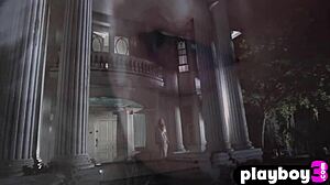 lindsey gayle evans, the big boobs blonde milf, takes off her lingerie and exposes her amazing naked body