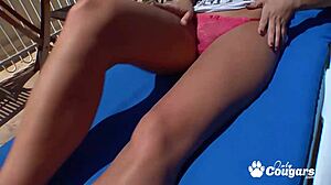 Cornfed Hottie Natalie Norton Rides Dick, Deepthroats, and Gets Cumshot on Big Tits