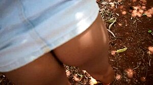 Indian teen caught without panties in steamy friend encounter