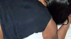 ebony milf fucks thick young bitch hard on bed