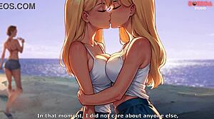 Futa shemale pieprzy żeńską przyrodnią siostrę na zatłoczonej publicznej plaży