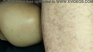 Close-up view of intense anal action