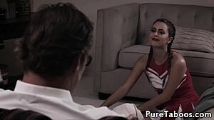 doggystyled teen 18+ cheerleader babe gettin’ pounded hard n rough, oh man!  