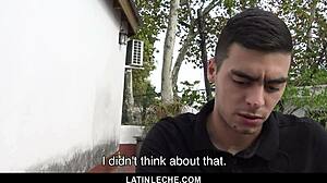 straight latino trades ass for cash first time! 😲