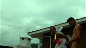 did you see us fucking on the balcony?