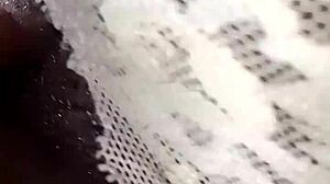 Seriously Wet Pussy of Curly Black Curvy Sexy Neighbor Housewife Gets Creampie