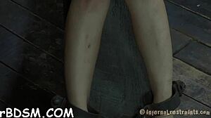 Hardcore clamping those sexy jugs