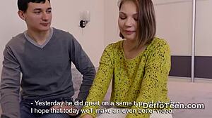 可爱的Galina Kabachok在火辣试镜中失去处女！🥰