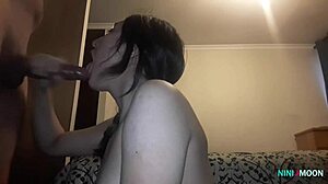 fuck me and cum on my tits with monster cock, deepthroat, and wet blowjob.
