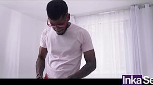 dios mio, this negra milf with huge tits n ass bangs a gay couple on valentine's!