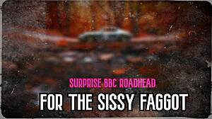 Surprise BBC Roadhead For Sissy Faggot