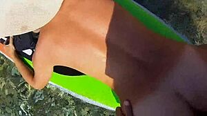 couple experiences intense anal orgasm on sup board in wild hardcore sex