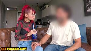 Petite Redhead Teen's Tight Pussy Filled With Massive Dick