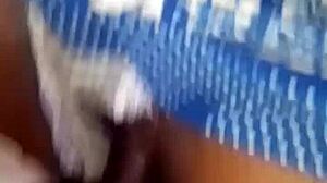 Seriously Wet Pussy of Curly Black Curvy Sexy Neighbor Housewife Gets Creampie