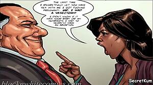 Black Council Woman Fucked By Monster Cock Boss