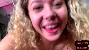 Tiny Girl Gets Smashed in POV with Dirty Talk, Deepthroat, and Handjob in Garage