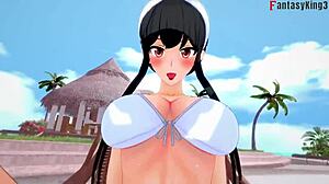 Yor Forger Bikini Pool Scene In Spy X Family