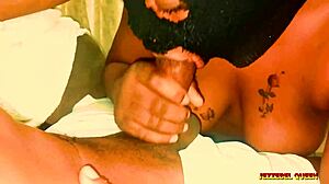 Latina teen babe moans while riding monster cock in cowgirl and doggystyle positions with big ass