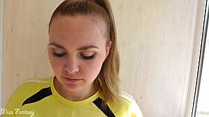 I’m thrilled watching this young athlete suck and get cum on face!