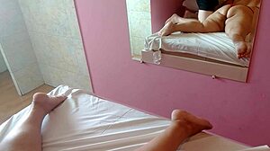 He gave her a massage, then entered her big pussy