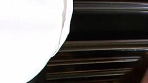 Gorgeous brunette takes huge cock deep in ass with gaping close-up