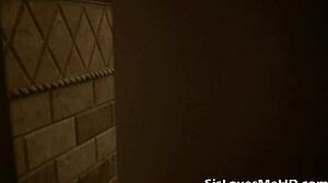 Does tiny stepsister suck stepbrother's cock?