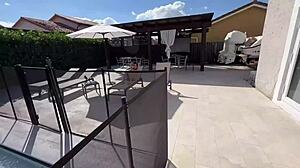 petite neighbor trinity st clair enjoys sex in bikini on sunny day