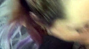 Blonde goddess spits cum after deepthroat blowjob with friend all day