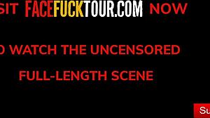 Massive Tits Get Face Fucked Hard By Huge Cock Upside Down!