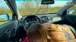 damn, hot stepmom bangs in car with classmate! 🔥