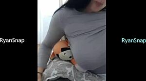 Rosasweet02 Shows Off Big Tits on Webcam!