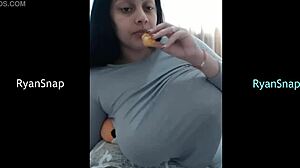 Rosasweet02 Shows Off Big Tits on Webcam!