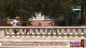 Gigantic Tit Alert: Mindy Strips Totally Naked in Public Outdoor