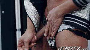 Muscular black gay dillon diaz solo jacks off his big black cock