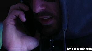 Aaliyah Love, the hot blonde MILF, bends over for doggystyle. She takes a steamy cum mouthful on her tongue.