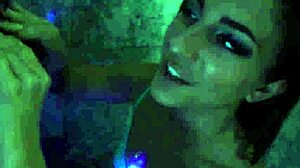 Inked teen 18+ tugging cock in pov outdoors