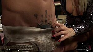 Blindfolded Man Whipped And Pegged