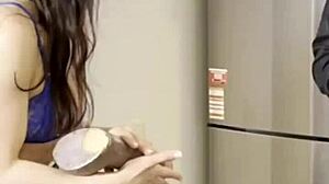 Bisexual girls eagerly share the plumber's big black cock in intense roleplay