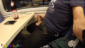 Third Cumshot Attempt on Moving Train Gets Interrupted