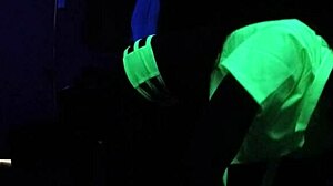 Dayanara, are you ready for some black light fetish sex in POV?