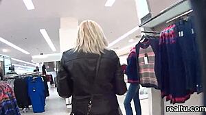 charming czech nympho tempted in mall, pounded in pov